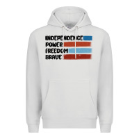 Dove Grey indepence power freedom brave Premium Hoodie - MaliasSmallBusiness