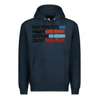 Navy indepence power freedom brave Premium Hoodie - MaliasSmallBusiness
