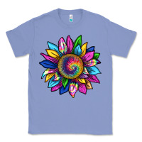 Colony Blue tie dye sunflower Classic Tee - texasbilliewilder