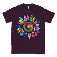 Plum tie dye sunflower Classic Tee - texasbilliewilder