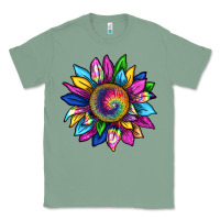 Sage tie dye sunflower Classic Tee - texasbilliewilder