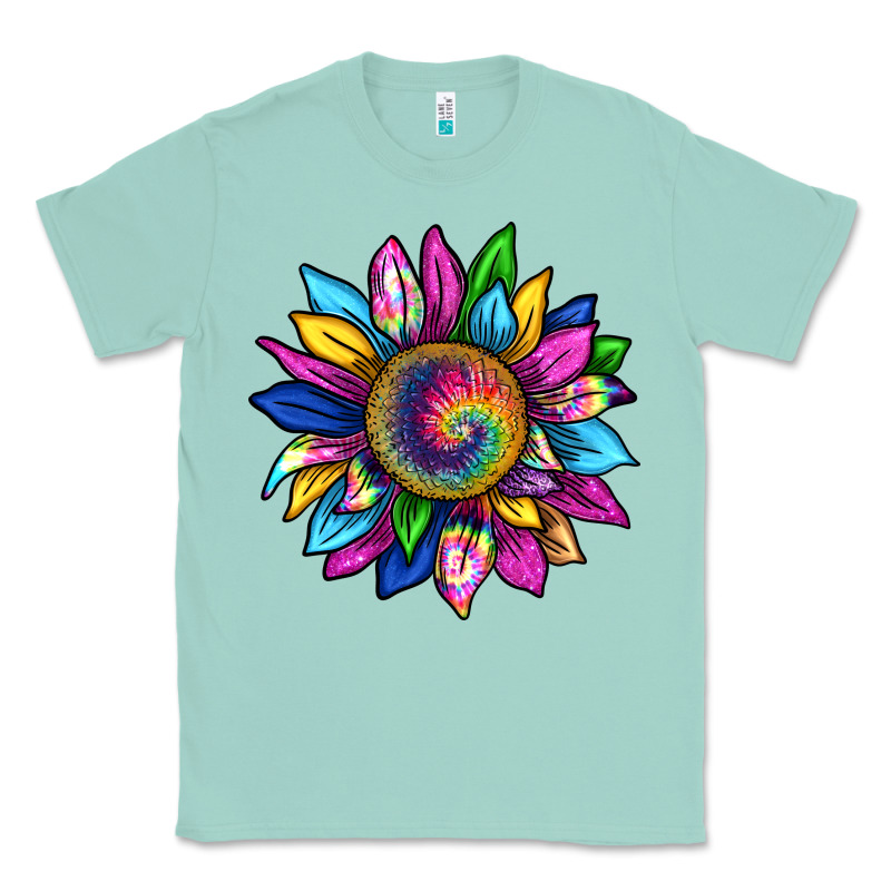 Tie Dye Sunflower Classic Tee by texasbilliewilder | Teevron