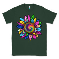 Sports Green tie dye sunflower Classic Tee - texasbilliewilder