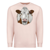 Pale Pink simmental Premium Sweatshirt - JahusDesignShop