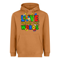 Love Needs No Words Heavyweight Hoodie | Teevron
