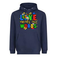 Navy love needs no words Heavyweight Hoodie - JahusDesignShop