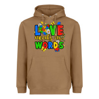 Toasted Coconut love needs no words Heavyweight Hoodie - JahusDesignShop
