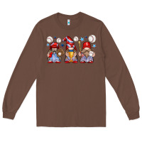 Chestnut baseball gnome Long Sleeve Tee - texasbilliewilder
