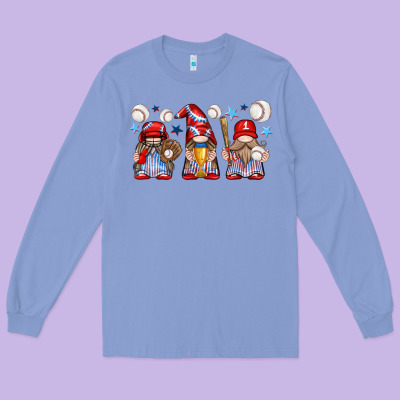 Long Sleeve Tee baseball gnome