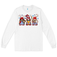 White baseball gnome Long Sleeve Tee - texasbilliewilder