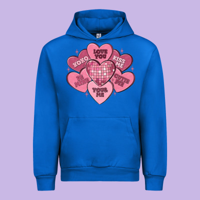 Valentines Conversation Hearts Urban Hoodie Designed By Maliassmallbusiness
