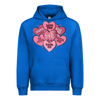 Cobalt valentines conversation hearts Urban Hoodie - MaliasSmallBusiness