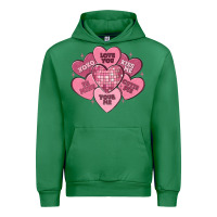 Emerald valentines conversation hearts Urban Hoodie - MaliasSmallBusiness
