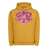 Pigment Peanut Butter valentines conversation hearts Urban Hoodie - MaliasSmallBusiness