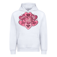 White valentines conversation hearts Urban Hoodie - MaliasSmallBusiness