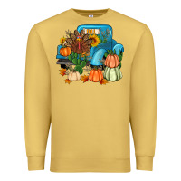 Antique Gold Thanksgiving turkey truck Premium Sweatshirt - Artiststas