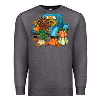 Charcoal Heather Thanksgiving turkey truck Premium Sweatshirt - Artiststas