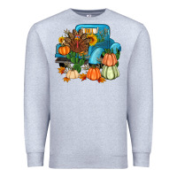 Heather Grey Thanksgiving turkey truck Premium Sweatshirt - Artiststas