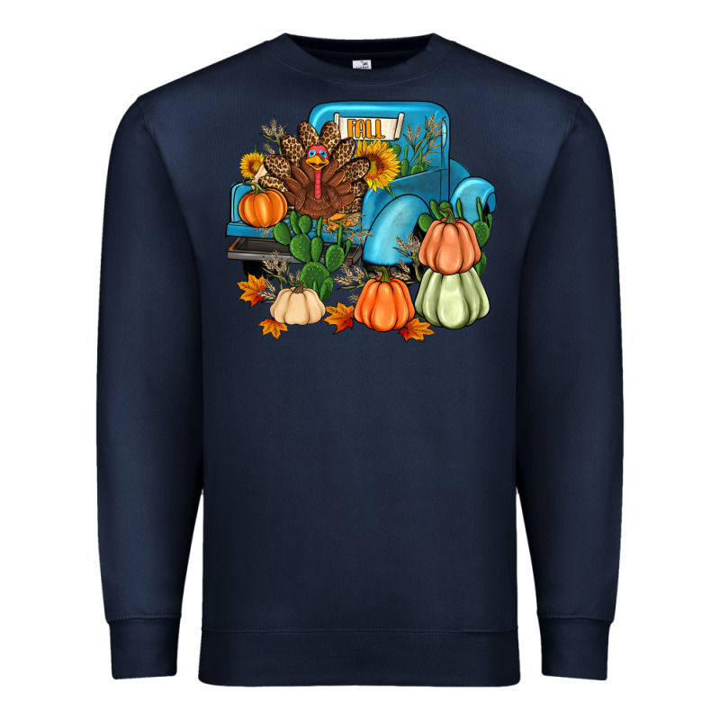 Thanksgiving Turkey Truck Premium Sweatshirt by Artiststas | Teevron