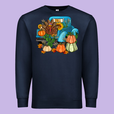 Thanksgiving Turkey Truck Premium Sweatshirt Designed By Artiststas
