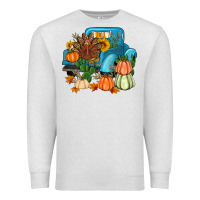 Oatmeal Heather Thanksgiving turkey truck Premium Sweatshirt - Artiststas