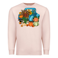 Pale Pink Thanksgiving turkey truck Premium Sweatshirt - Artiststas