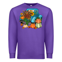 Purple Thanksgiving turkey truck Premium Sweatshirt - Artiststas