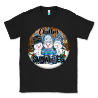 Black Chillin With My Snowmies Classic Tee - FaDigitalArtStudio
