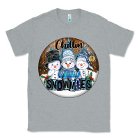 Heather Grey Chillin With My Snowmies Classic Tee - FaDigitalArtStudio
