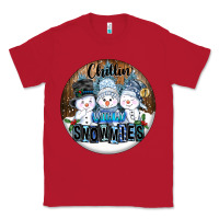 Red Chillin With My Snowmies Classic Tee - FaDigitalArtStudio