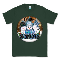 Sports Green Chillin With My Snowmies Classic Tee - FaDigitalArtStudio