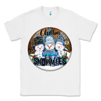 White Chillin With My Snowmies Classic Tee - FaDigitalArtStudio