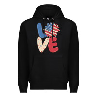 Black love 4th of july Premium Hoodie - MaliasSmallBusiness