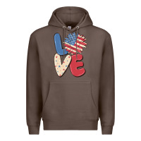 Coffee love 4th of july Premium Hoodie - MaliasSmallBusiness