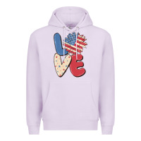 Lilac love 4th of july Premium Hoodie - MaliasSmallBusiness