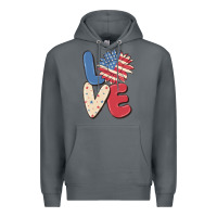 Rock love 4th of july Premium Hoodie - MaliasSmallBusiness