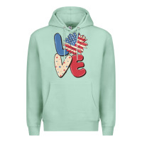 Seafoam love 4th of july Premium Hoodie - MaliasSmallBusiness