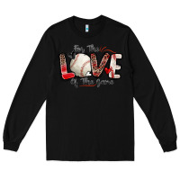 Black for the love of the game baseball Long Sleeve Tee - Zillion Design Studio