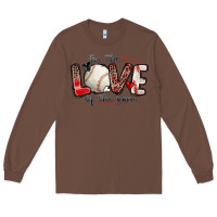 Chestnut for the love of the game baseball Long Sleeve Tee - Zillion Design Studio