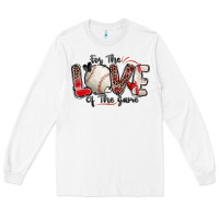 White for the love of the game baseball Long Sleeve Tee - Zillion Design Studio
