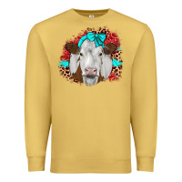 Antique Gold ribbon simmental leopard Premium Sweatshirt - JahusDesignShop