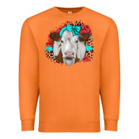 Carrot ribbon simmental leopard Premium Sweatshirt - JahusDesignShop