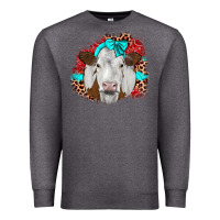 Charcoal Heather ribbon simmental leopard Premium Sweatshirt - JahusDesignShop