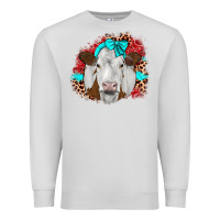 Dove Grey ribbon simmental leopard Premium Sweatshirt - JahusDesignShop