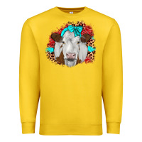 Lemon ribbon simmental leopard Premium Sweatshirt - JahusDesignShop