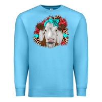 Ocean Blue ribbon simmental leopard Premium Sweatshirt - JahusDesignShop