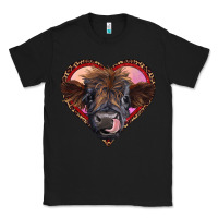 Black leopard heart highland calf Classic Tee - RanaPortraitStore