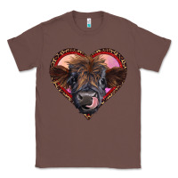 Chestnut leopard heart highland calf Classic Tee - RanaPortraitStore