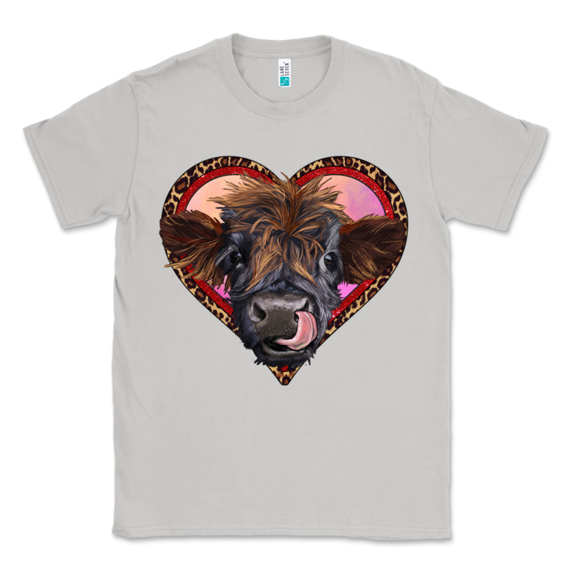 Leopard Heart Highland Calf Classic Tee by RanaPortraitStore | Teevron