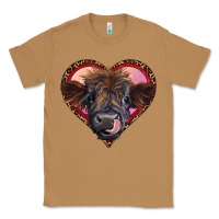 Toasted Coconut leopard heart highland calf Classic Tee - RanaPortraitStore